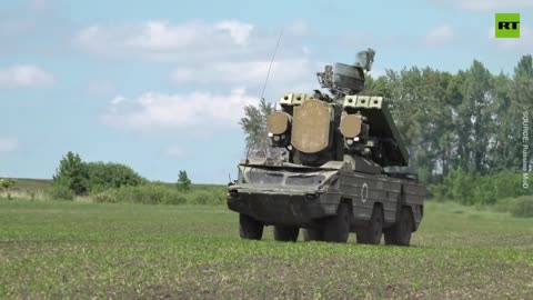 Μια μονάδα του ρωσικού αντιαεροπορικού πυραυλικού συστήματος Osa-AKM σε υπηρεσία μάχης στην Ουκρανία