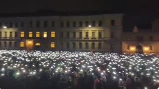 Leipzig Germany: Protestors Chant Against Fascism