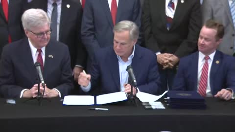 WATCH: Texas Gov. Greg Abbott Signs Constitutional Carry Bill Into Law