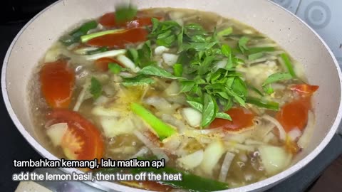 Indonesian Foods Recipe You Must Try: Sop Ikan Kemangi