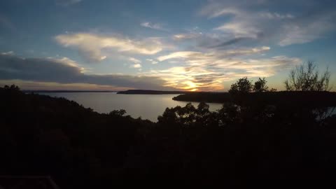 Sunset over Lake Eufala, Oklahoma - Timelapse 4k