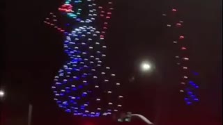 Intel Christmas Display with Drones