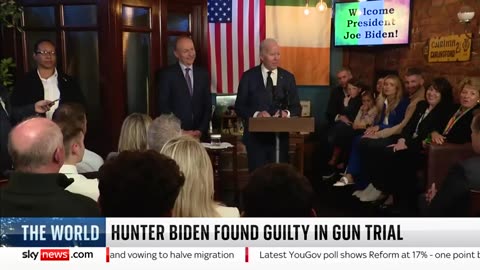 Hunter Biden becomes first sitting US president's son to be convicted of crime Sky News