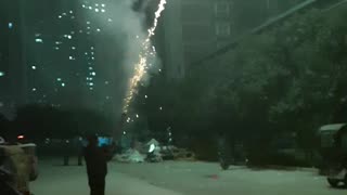 How guy celebrated in New year Eve In China