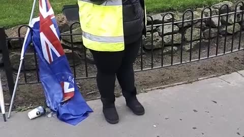 Wirral Council Child Abuse Demo at Hamilton Square Birkenhead