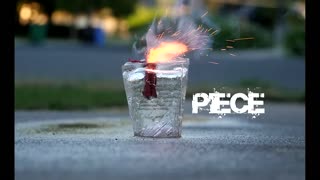 Quick Slow-motion Blowing up Ice