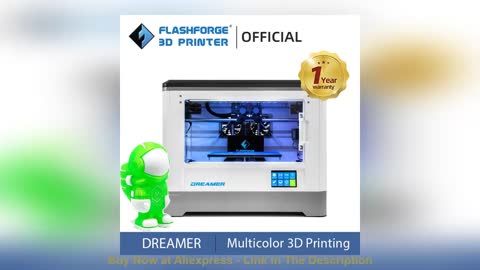 ☑️ Flashforge Dreamer Multicolor 3D Printer Dual Extruder Color Print 230x150x140 mm WiFi Fully
