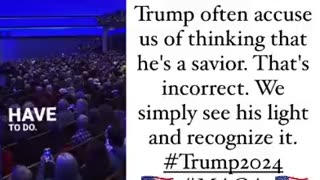 DJT Affirming Jesus Christ as our Savior AGAIN!