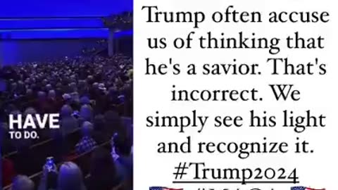 DJT Affirming Jesus Christ as our Savior AGAIN!