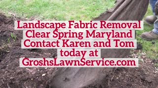 Landscape Fabric Removal Clear Spring Maryland