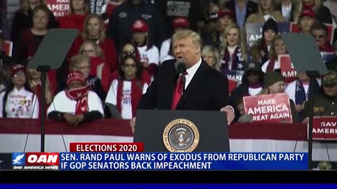 Sen. Rand Paul warns of exodus from Republican party if GOP senators back impeachment