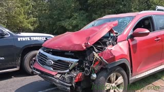 POSTAL VEHICLE SLAMMED FROM BEHIND, EAST TEMPE TEXAS, 06/18/23...