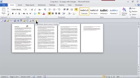 Shrink a Whole Page on Word : MS Word