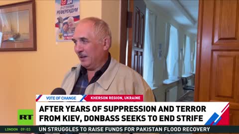Donbass e oltre lanciano il referendum per unirsi alla Russia.gli abitanti della DPR e di Kherson mentre il voto per diventare territori russi prende il via dopo 8 anni di repressione e terrore da parte dell'Ucraina