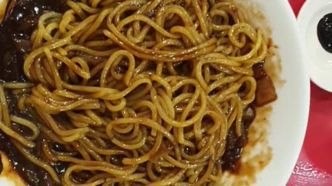 Korean Jajangmyeon and Jjamppong soup.