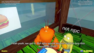 AI Sponge Rehydrated - Sandy telling everyone that Amolga Studios put her own movie onto DVD