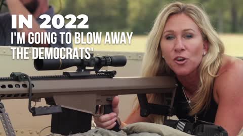 Marjorie Taylor Greene threatens to 'blow away' socialism with giveaway of .50 caliber rifle.