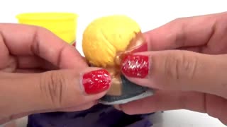 Nat and Essie Teach Colors with TMNT Play-Doh Lids