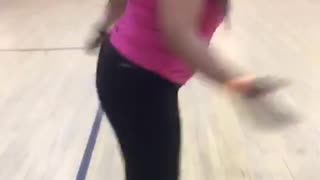 Roller Skating Show-Off Twirls Then Eats It Hard