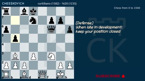 Chess Middlegame from 0 to 1500: Commented Game 13