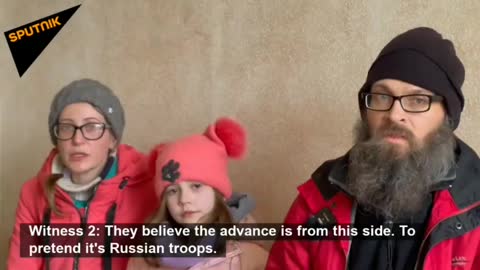 Ukrainian armed forces shelling their own people to later blame it on Russia