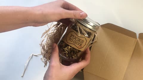 Gar of Fucks（5oz）Gift Jar,Fucks to Give,Fuck Wooden Cutout Letter