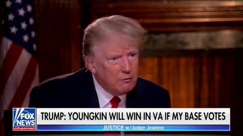 TRUMP: "If My Base Turns Out, Youngkin Will Win!"