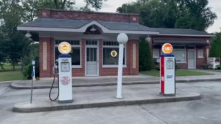 Vintage gas pumps in Athens Alabama!
