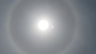 Huge Sun Halo After Some Chemtrailing