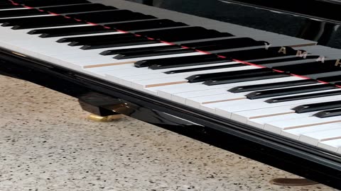 electric player piano at Abington hospital