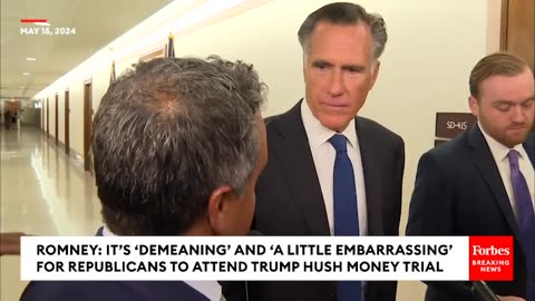 Mitt Romney- 'Demeaning' For Republicans To Attend Trump's NYC Hush Money Trial