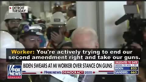 Detroit auto worker who Biden snapped at over guns speaks out. "I don't work for you!"
