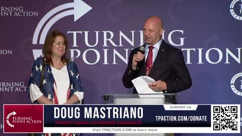 Pennsylvania Gov. candidate Doug Mastriano has a message for the media: "Shame on you for amplifying and perpetuating hate."