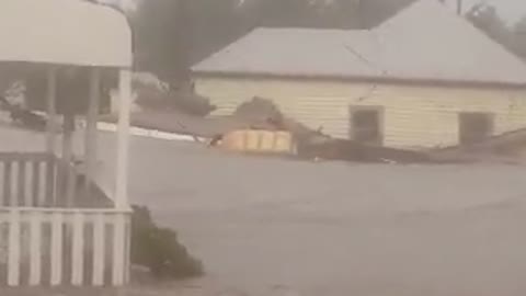 House gets swept away by flash flood in Australia
