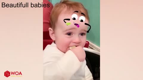 Funny baby, cute baby0