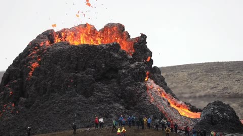 Terrifyingly Beautiful Volcanic Eruption