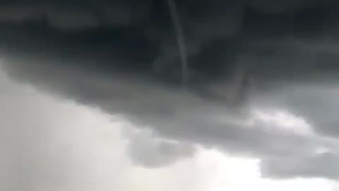 Water Spout Touches Down in Thailand
