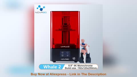 ☄️ принтер NOVA3D Whale 2 3D Printer 4K MONO 8.9inch LCD UV Resin 3d Print MSLA 3D Prints Kits