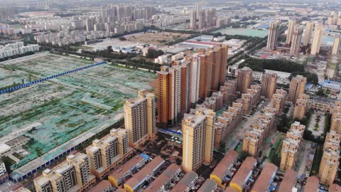 Apartment buildings, Shangqiu 🇨🇳 (2018-06) {aerial}