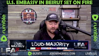 U.S. EMBASSY IN BEIRUT SET ON FIRE!!