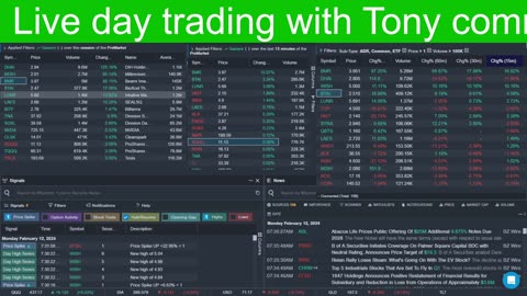 LIVE DAY TRADING | Trading Premarket and the Open | S&P 500, NASDAQ, NYSE |