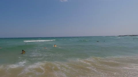 Large sea waves. Sunny day at the beach. Three versions - Footage By Peakring.com