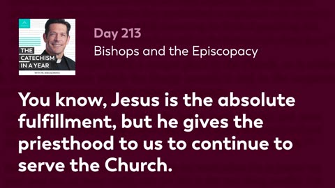 Day 213: Bishops and the Episcopacy — The Catechism in a Year (with Fr. Mike Schmitz)