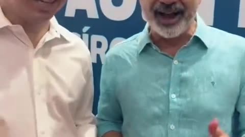 Randolfe e Humberto comem Bis em vídeo para rebater boicote