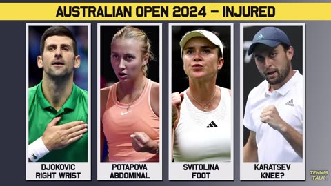 Tennis News: Additional Players Withdraw from Australian Open 2024