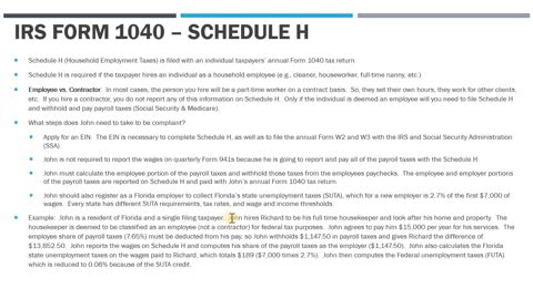 Schedule H for Household Employee Taxes. Who Needs to File?