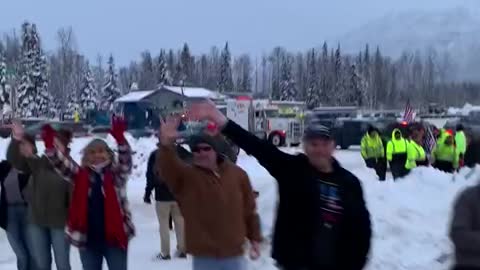 Truckers for Freedom USA, Alaska version in support of Canadian truckers