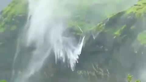 Reverse waterfall and this amazing nature