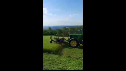 Amazing Grass Cutting Machine in the Field