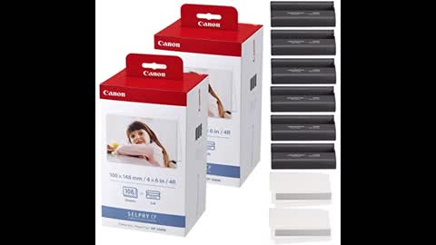 Review: Canon KP-108IN Color Ink and Paper Set (2-Pack 216 Sheets and 6 Ink Cartridges) Compati...